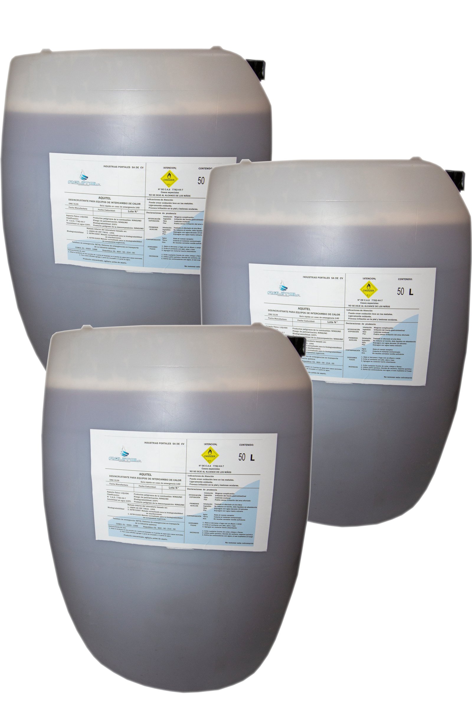 Productos Aquitel 50 litros — Desincrustante para Torres de Enfriamiento